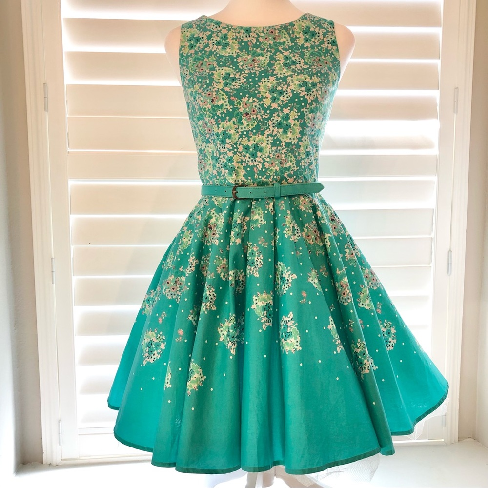 Full circle, cutout back beautiful floral dress 4